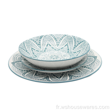 Vente chaude Porcelaine Dîner Ensembles Impression PAD